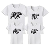 Summer Family Look Shirt Mommy and Me Clothes Love WIFI Battery 2019 Family Matching T Shirt