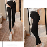 3102# Across V Low Waist Belly Maternity Legging Spring Autumn Fashion Knitted Clothes for Pregn