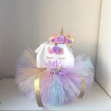 1 Year Girl Baby Birthday Dress Romper+Tutu Dress+Headband Cheap Newborn Clothes 12Months