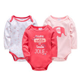 Kavkas New Baby Boys Bodysuit 6 PCS 3 PCS Long Sleeve Cotton Baby Boy Girl Clothes 0-3 months