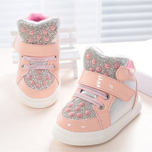 Koovan Children Sneakers 2018 New Fashion Boots Rhinestone For 1-3years Babys Children Boys Ki