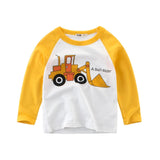 Boys T Shirt Long Sleeves Kids Girls Toddler Children Cotton Tops Cartoon Baby Dinosaur Tee Teens