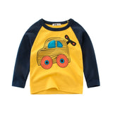 Boys T Shirt Long Sleeves Kids Girls Toddler Children Cotton Tops Cartoon Baby Dinosaur Tee Teens