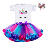 Summer Unicorn Baby Girls Tutu Dress Children Unicorn Party Little Girl Kids Clothes Vestidos Prince