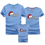 Dad Mom Baby Christmas T-Shirt Clothing for Family Matching Outfits Clothes Mother Daughter Fat