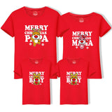 Dad Mom Baby Christmas T-Shirt Clothing for Family Matching Outfits Clothes Mother Daughter Fat