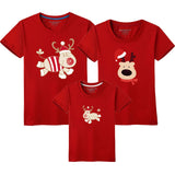 Dad Mom Baby Christmas T-Shirt Clothing for Family Matching Outfits Clothes Mother Daughter Fat