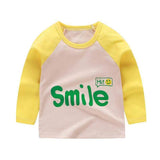 Unisex 6M-5T Autumn Winter Cotton T shirt Cartoon Long Sleeve Baby Boys Girls Tees Kids Children