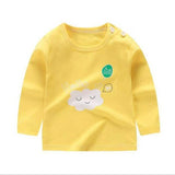 Unisex 6M-5T Autumn Winter Cotton T shirt Cartoon Long Sleeve Baby Boys Girls Tees Kids Children