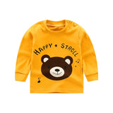 Unisex 6M-5T Autumn Winter Cotton T shirt Cartoon Long Sleeve Baby Boys Girls Tees Kids Children