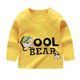 Unisex 6M-5T Autumn Winter Cotton T shirt Cartoon Long Sleeve Baby Boys Girls Tees Kids Children