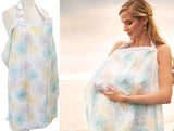 Breathable Breastfeeding Cover 100% Cotton Muslin Breastfeeding Privacy Apron Outdoors Feeding