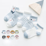 Baby Lotus 2019 New 5 Pairs/Lot Cartoon Cotton Socks Baby Boy Girl Newborn Infant Toddler Kids