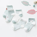 Baby Lotus 2019 New 5 Pairs/Lot Cartoon Cotton Socks Baby Boy Girl Newborn Infant Toddler Kids