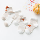 Baby Lotus 2019 New 5 Pairs/Lot Cartoon Cotton Socks Baby Boy Girl Newborn Infant Toddler Kids