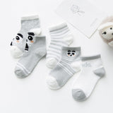 Baby Lotus 2019 New 5 Pairs/Lot Cartoon Cotton Socks Baby Boy Girl Newborn Infant Toddler Kids