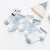 Baby Lotus 2019 New 5 Pairs/Lot Cartoon Cotton Socks Baby Boy Girl Newborn Infant Toddler Kids