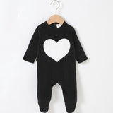 Baby romper pyjamas kids clothes long sleeves children clothing heart star baby overall children boy