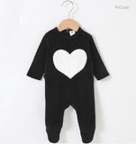 Baby romper pyjamas kids clothes long sleeves children clothing heart star baby overall children boy