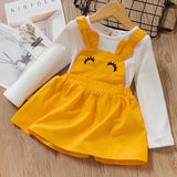 Menoea 2019 New Autumn Style Newborn Baby Girl Clothing Set Infant Rabbit Ears Suit Babies Girl