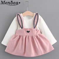 Menoea 2019 New Autumn Style Newborn Baby Girl Clothing Set Infant Rabbit Ears Suit Babies Girl