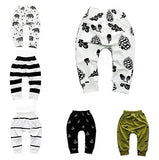 Print Pattern Cotton Baby Trousers Babys Boys Girls PP Pants For Sports Baby Harem Pants Kids For