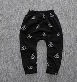 Print Pattern Cotton Baby Trousers Babys Boys Girls PP Pants For Sports Baby Harem Pants Kids For