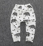 Print Pattern Cotton Baby Trousers Babys Boys Girls PP Pants For Sports Baby Harem Pants Kids For