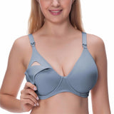 Breastfeeding Padded Underwire Nursing Bra with Full Sling 32-40 B C D DD