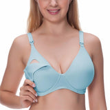 Breastfeeding Padded Underwire Nursing Bra with Full Sling 32-40 B C D DD