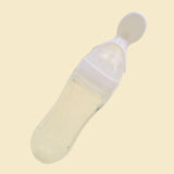 90ML Lovely Safety Infant Baby Silicone Feeding With Spoon Feeder Food Rice Cereal Bottle For Be