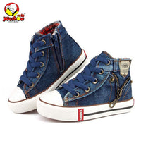 2019 Canvas Children Shoes Sport Breathable Boys Sneakers Brand Kids Shoes for Girls Jeans Denim