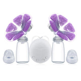 Bilateral Electric Breast Pumps With Milk Bottle USB Cable PP BPA free Powerful Intelligent Baby Br