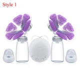 Bilateral Electric Breast Pumps With Milk Bottle USB Cable PP BPA free Powerful Intelligent Baby Br