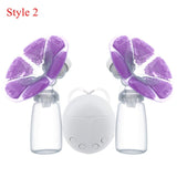 Bilateral Electric Breast Pumps With Milk Bottle USB Cable PP BPA free Powerful Intelligent Baby Br