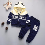 2019 Spring Baby Casual Tracksuit Children Boy Girl Cotton Zipper Jacket Pants 2Pcs/Sets Kids Leisur