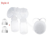 Bilateral Electric Breast Pumps With Milk Bottle USB Cable PP BPA free Powerful Intelligent Baby Br