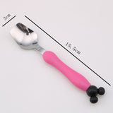 Qshare Baby Tester Tableware Dessert Spoon for Children Feeding Spoon Fork Baby Gadgets Feedki