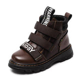 Winter Boy Boots Children Shoes New Boy Genuine Leather Fashion Martin Boots Student Sneakers