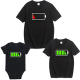 Summer Family Look Shirt Mommy and Me Clothes Love WIFI Battery 2019 Family Matching T Shirt