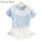 Humor Bear Baby Girl Clothes 2019 Hot Summer New Girls' Clothing Sets Kids Bay clothes Toddler C