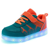 USB Charging Children Shoes with Sole Enfant Led Light Glowing Luminous Sneakers