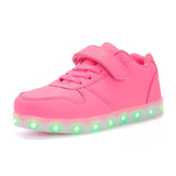 USB Charging Children Shoes with Sole Enfant Led Light Glowing Luminous Sneakers