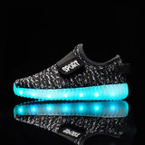 USB Charging Children Shoes with Sole Enfant Led Light Glowing Luminous Sneakers