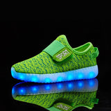 USB Charging Children Shoes with Sole Enfant Led Light Glowing Luminous Sneakers