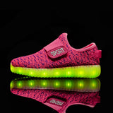 USB Charging Children Shoes with Sole Enfant Led Light Glowing Luminous Sneakers