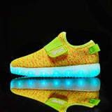 USB Charging Children Shoes with Sole Enfant Led Light Glowing Luminous Sneakers