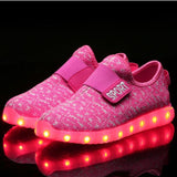 USB Charging Children Shoes with Sole Enfant Led Light Glowing Luminous Sneakers