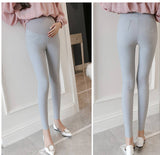 Fashion pregnant women autumn and winter Korean pants trousers belly Slim was thin pencil feet p